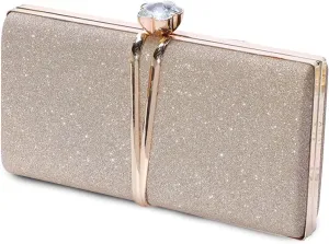 Rhinestone Evening Bag for Women Sequin Clutch Bag Bridal Wedding Purse Glitter Shoulder Bag Luxury Crystal Handbag