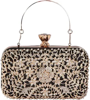 Rhinestone Evening Bag for Women Sparkly Sequin Purse Bridal Wedding Handbag Crystal Clutch Bag Glitter Shoulder Bag