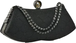 Rhinestone Evening Bag Sparkly Sequin Clutch Bag for Women Bridal Wedding Purse Glitter Shoulder Bag Crystal Handbag