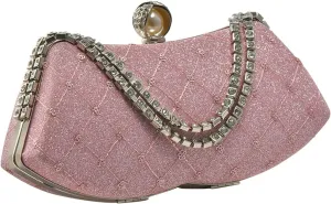 Rhinestone Evening Bag Sparkly Sequin Clutch Bag for Women Bridal Wedding Purse Glitter Shoulder Bag Crystal Handbag