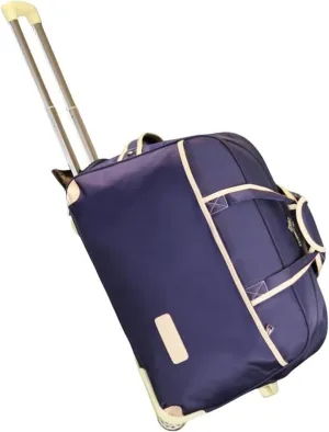 Rolling Duffel Bag With Wheels，Trolley Travel Bag Expandable, Lightweight & Waterproof Expandable Carry On Luggage For Unisex, For Unisex Overnight Weekender Bag Ideal For Gym, Trave(Dark Purple,Small