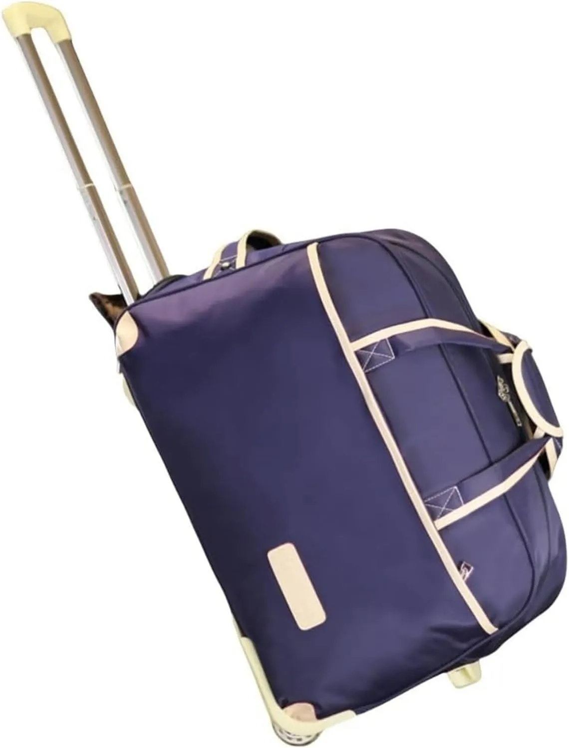 Rolling Duffel Bag With Wheels，Trolley Travel Bag Expandable, Lightweight & Waterproof Expandable Carry On Luggage For Unisex, For Unisex Overnight Weekender Bag Ideal For Gym, Trave(Purple,Small)