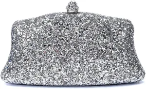 RomanticDesign Women Glitter Evening Bag Sequin Wedding Handbag Cocktail Prom Party Shiny Clutch Purse