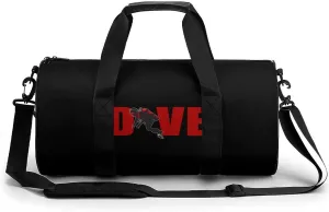 Scuba Diving Diver Gym Bag Cylindrical Sports Bag Travel Duffel Bag with Shoulder Strap
