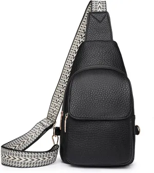 SENDEFN Sling Bag Crossbody Bags for Women Cross Body Purse Leather Fanny Pack Chest Bag for Travel