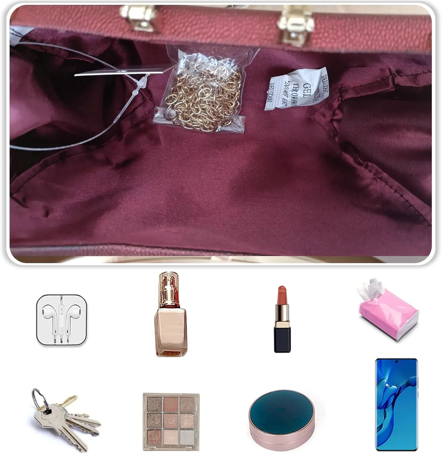 Sequin Clutch Bag for Women Rhinestone Evening Bag Sparkly Crystal Handbag Bridal Wedding Purse Glitter Shoulder Bag