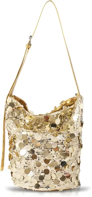 Sequin Crossbody Bag for Women, Adjustable Shoulder Strap Tote Bag, Handbag for Wedding, Prom, Parties, Travel(Gold)