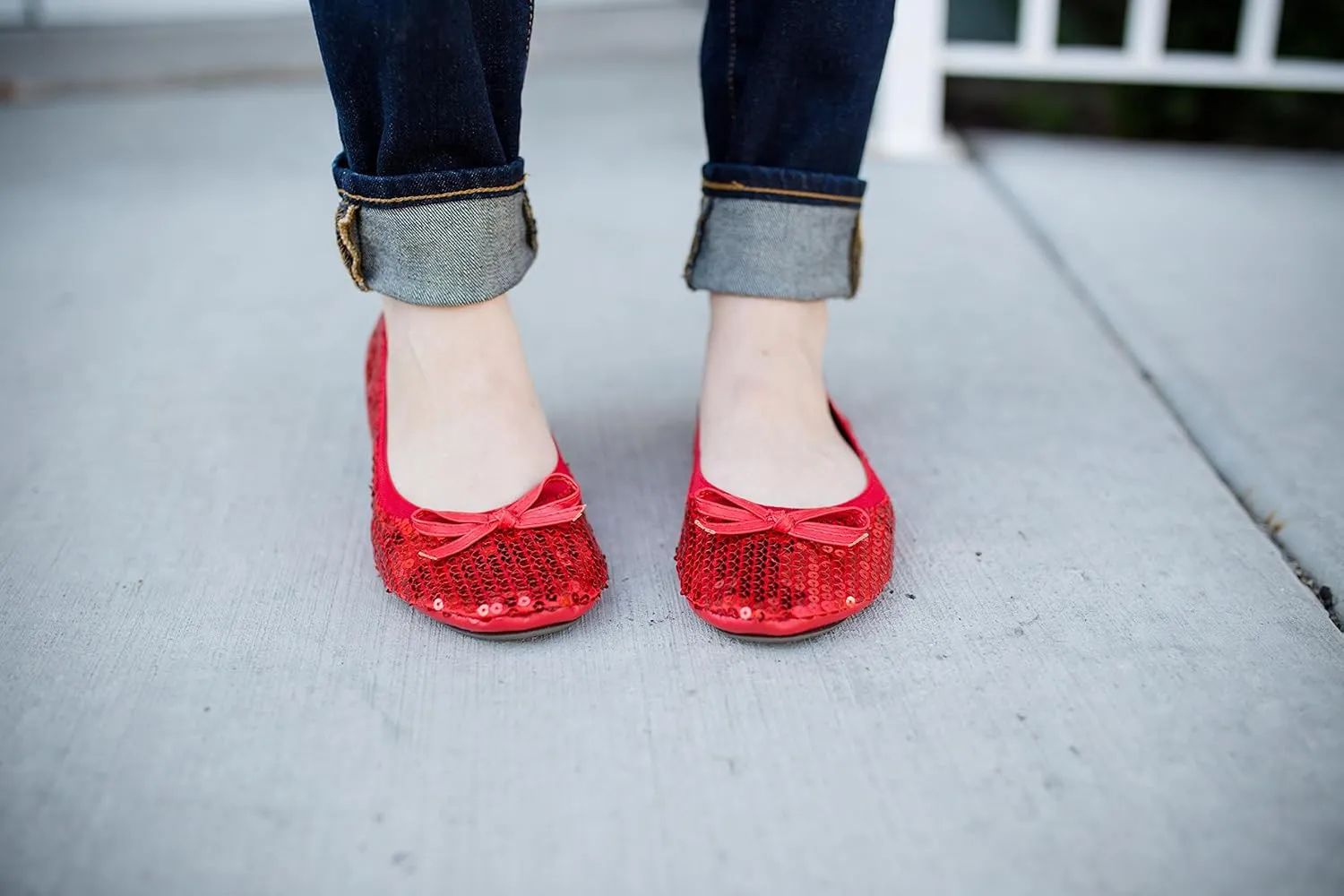 Sequin Sparkle Foldable Portable Shoes - Comfortable Women Ballet Flats That foldup and fit in Bag