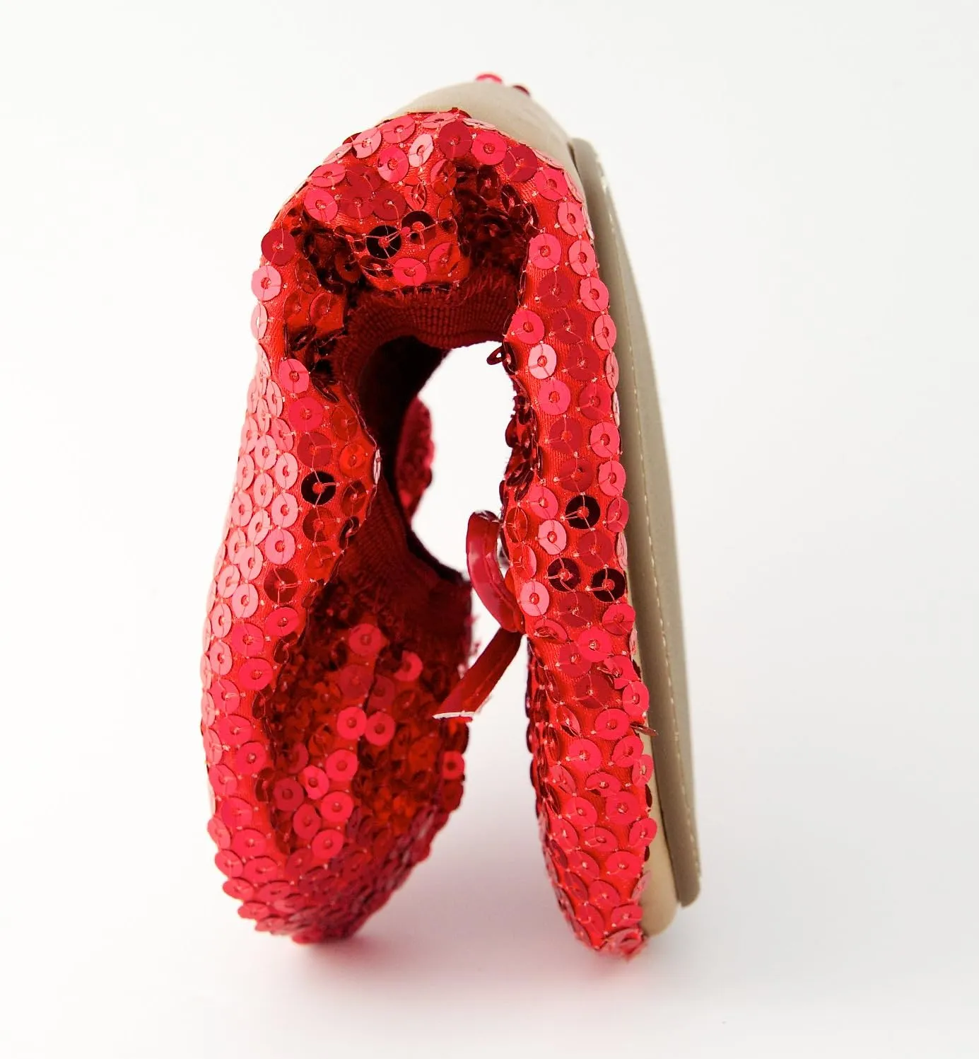 Sequin Sparkle Foldable Portable Shoes - Comfortable Women Ballet Flats That foldup and fit in Bag
