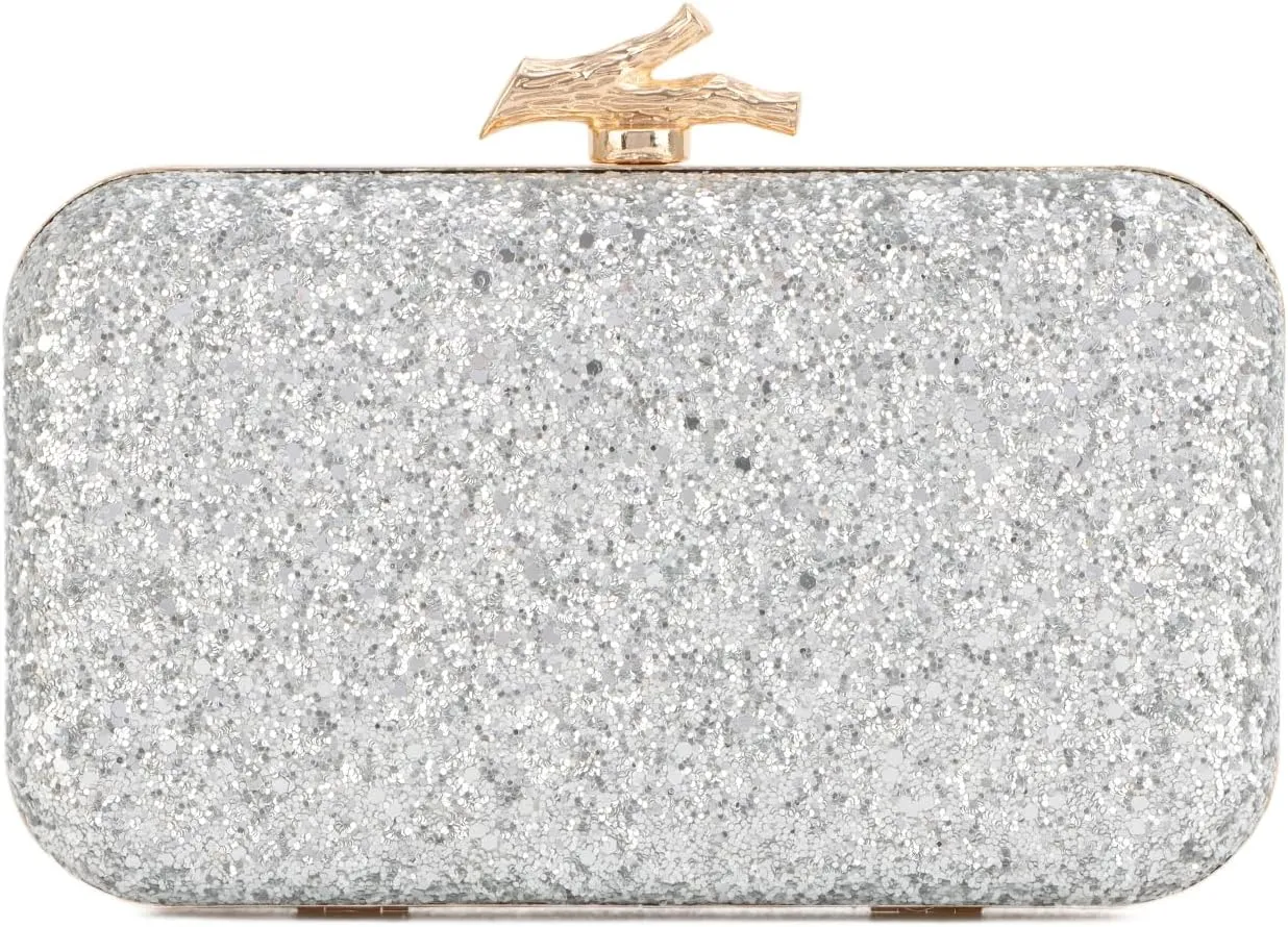 Sequins Clutch Purses for Women Sparkling Evening Bag with Chain for Party and Wedding