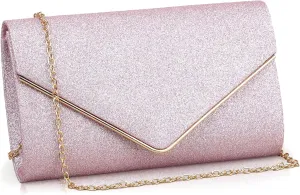 Shining Glitter Clutch Purse for Women Sparkling Envelop Evening bag for Prom Cocktail Party Clutch