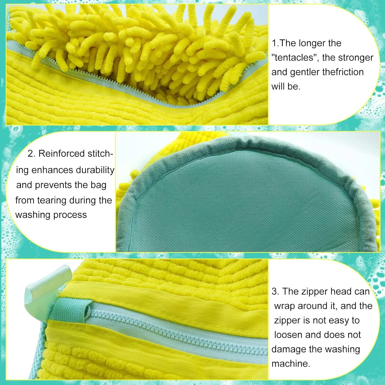 Shoe washing machine bag, Laundry shoe bag for washer and dryer, Reusable Zipper Plush Sneaker Washing Machine Bag for Shoes, Gym, Tennis, Sports Delicate Yellow 2 pc