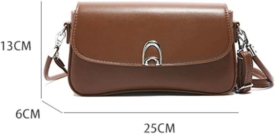 Shoulder Bag for Women Crossbody Purses with 2 Removable Straps Trendy Leather Bag Clutch Tote Handbags Saddle Bag
