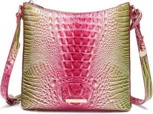 Shoulder Crocodile Flat Handbags for Women trendy Ladies Shoulder Bag Embossed Pattern Leather Crossbody Purse