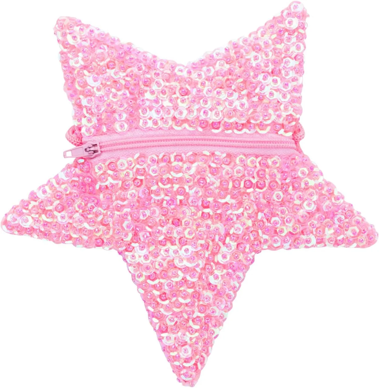 SHU-SHI Girls Toddler Sequin Purse Star Shaped Bag Crossbody Long Strap