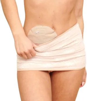 SIIL Ostomy Wrap for women cream - Ostomy Belt - Ostomy Bag for Illeostomy, Colostomy Bag Covers & Holder with Pocket Stylish, Comfortable -Made in Europe