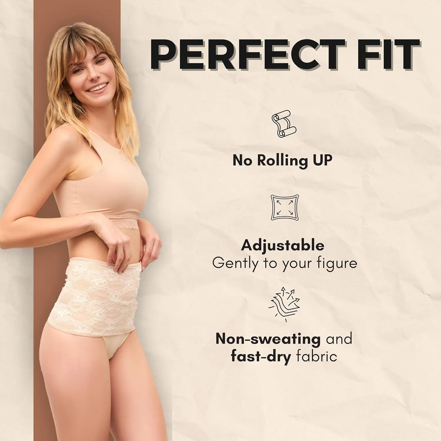 SIIL Ostomy Wrap for women cream - Ostomy Belt - Ostomy Bag for Illeostomy, Colostomy Bag Covers & Holder with Pocket Stylish, Comfortable -Made in Europe
