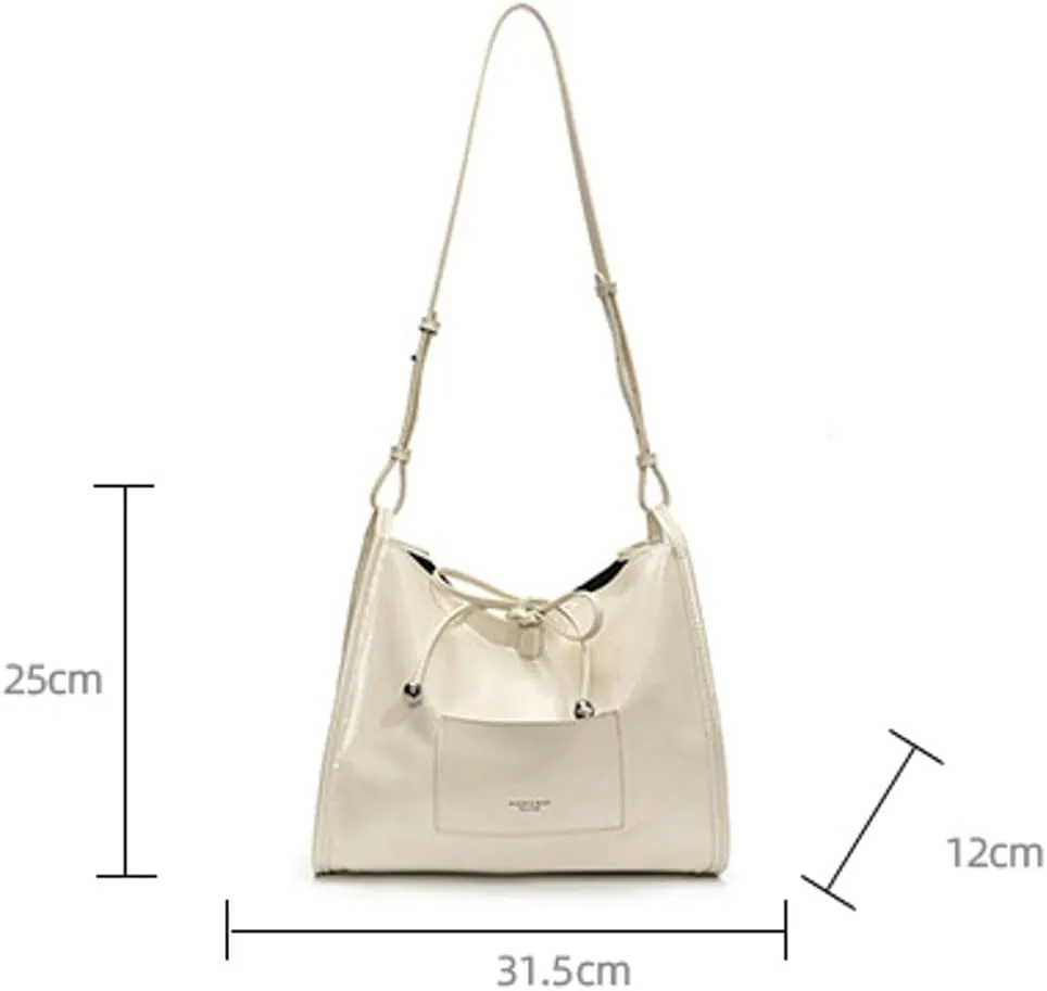 Simple Solid Bow Tie shoulder Bag for Women Large Capacity Commuter Underarm Bag Outdoor Travel Sling Bags 2025