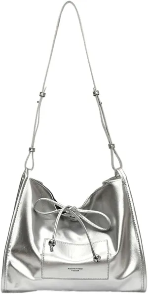 Simple Solid Bow Tie shoulder Bag for Women Large Capacity Commuter Underarm Bag Outdoor Travel Sling Bags 2025