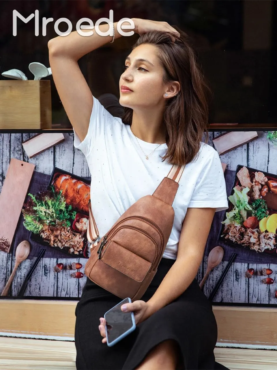 Sling Bag Crossbody Bags for Women Cross Body Fanny Packs Chest Sling Purses for Travel Shopping Leisure Sport