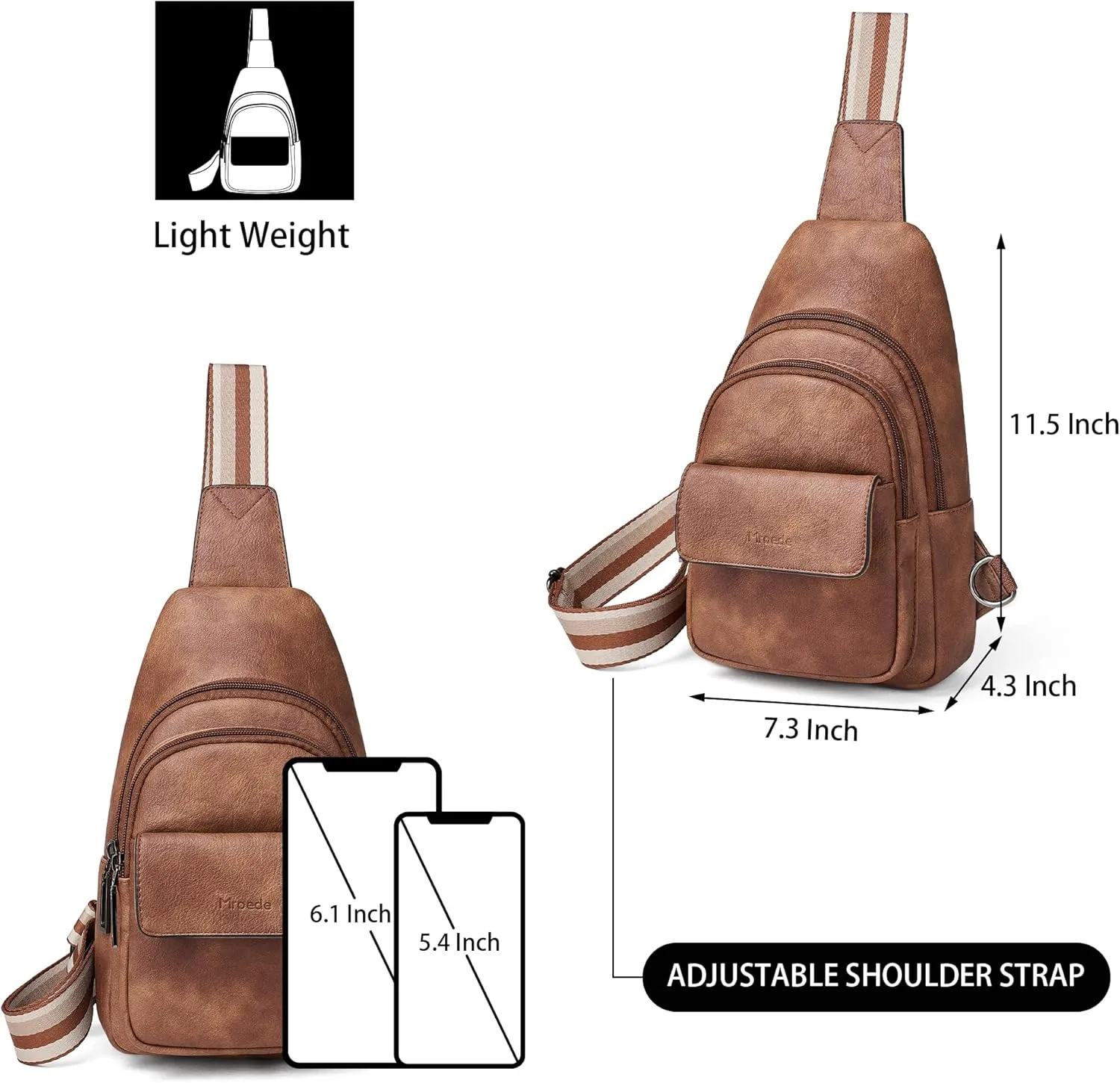 Sling Bag Crossbody Bags for Women Cross Body Fanny Packs Chest Sling Purses for Travel Shopping Leisure Sport