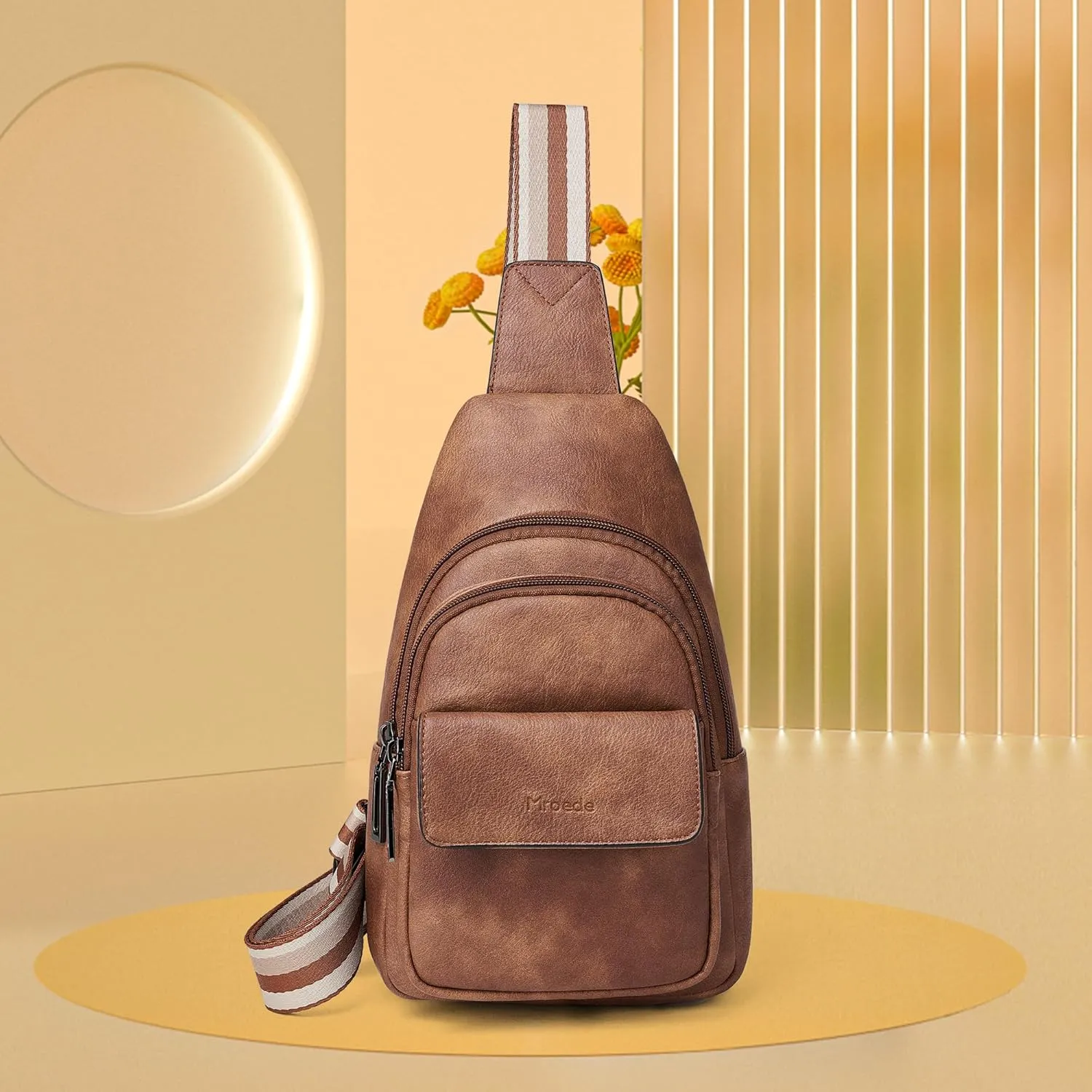 Sling Bag Crossbody Bags for Women Cross Body Fanny Packs Chest Sling Purses for Travel Shopping Leisure Sport