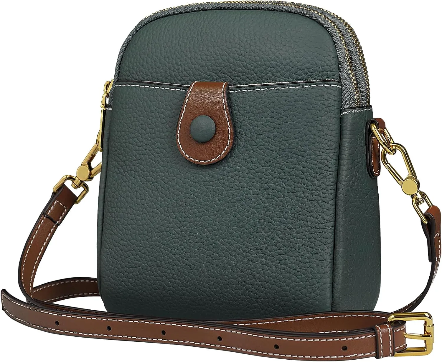 Small Crossbody Bags For Women, Genuine Leather Small Crossbody Purses For Women Cell Phone Crossbody Wallet Purses