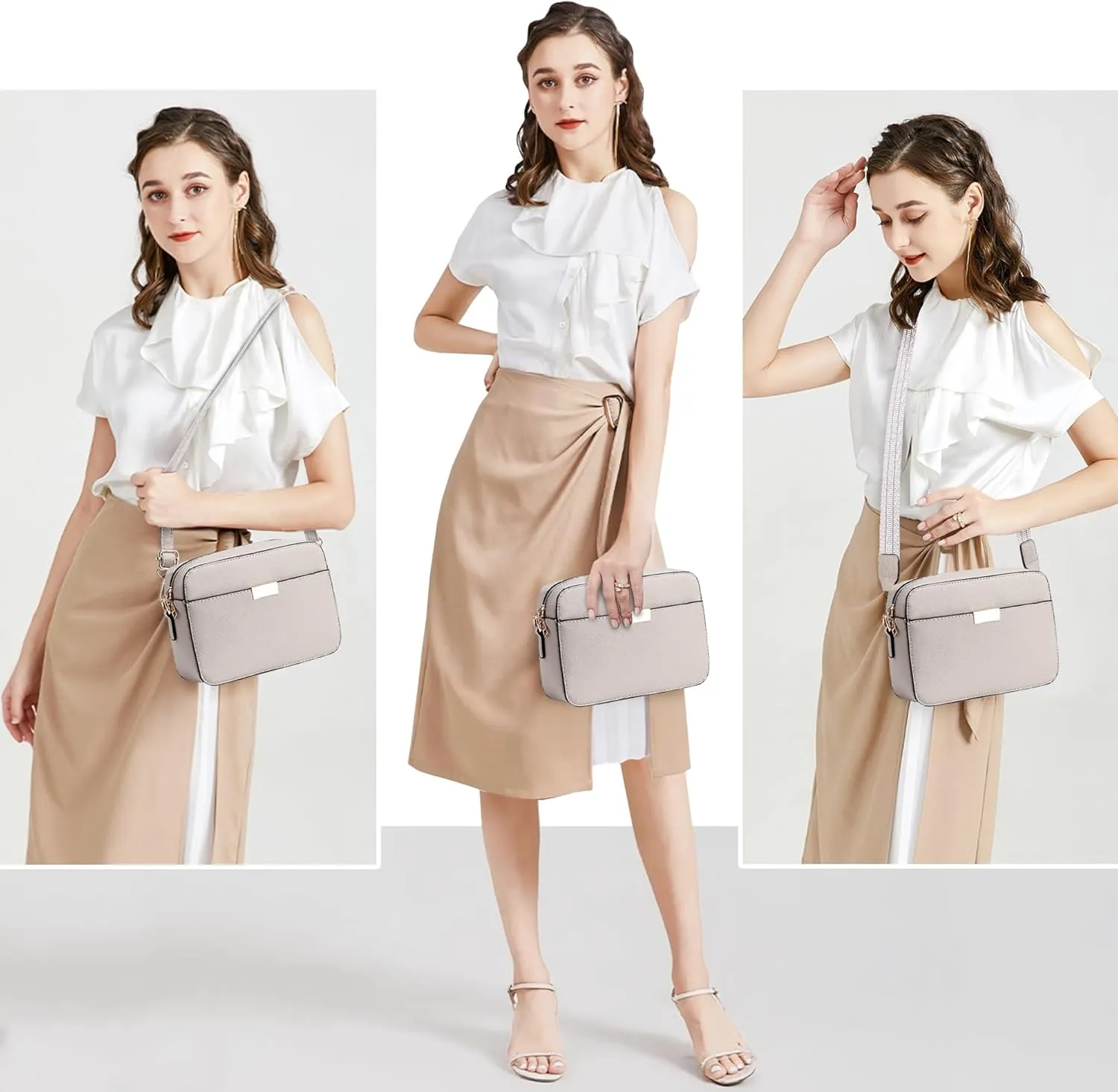 Small Crossbody Bags for Women Vegan Leather Purses Women's Shoulder Handbags Wallet Satchel Cross Body Purse