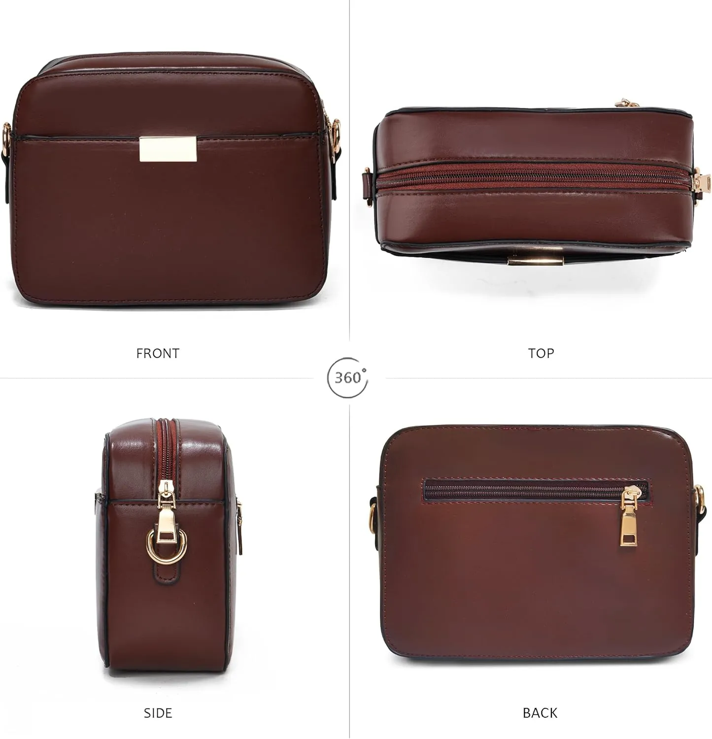 Small Crossbody Bags for Women Vegan Leather Purses Women's Shoulder Handbags Wallet Satchel Cross Body Purse