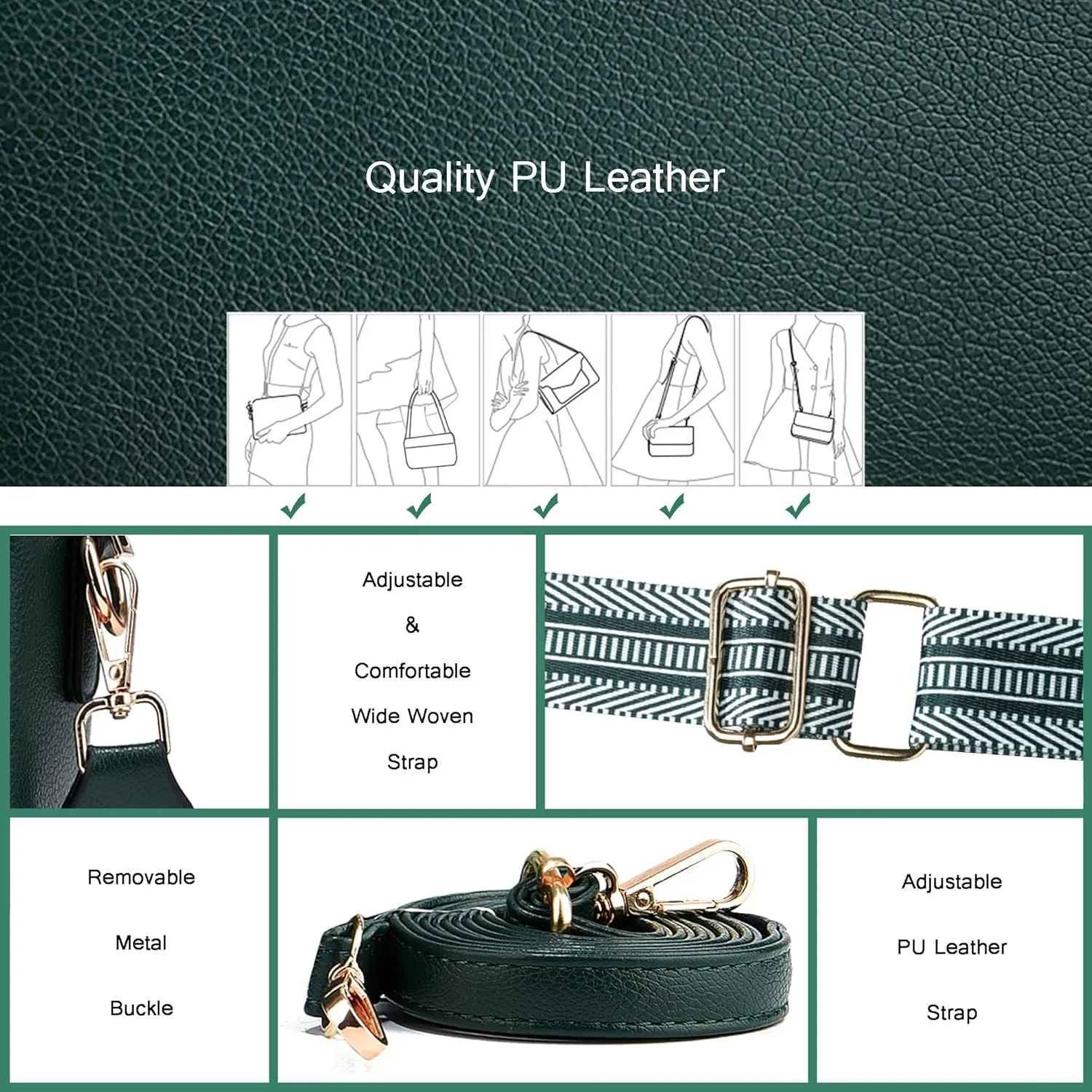 Small Crossbody Bags for Women Vegan Leather Purses Women's Shoulder Handbags Wallet Satchel Cross Body Purse