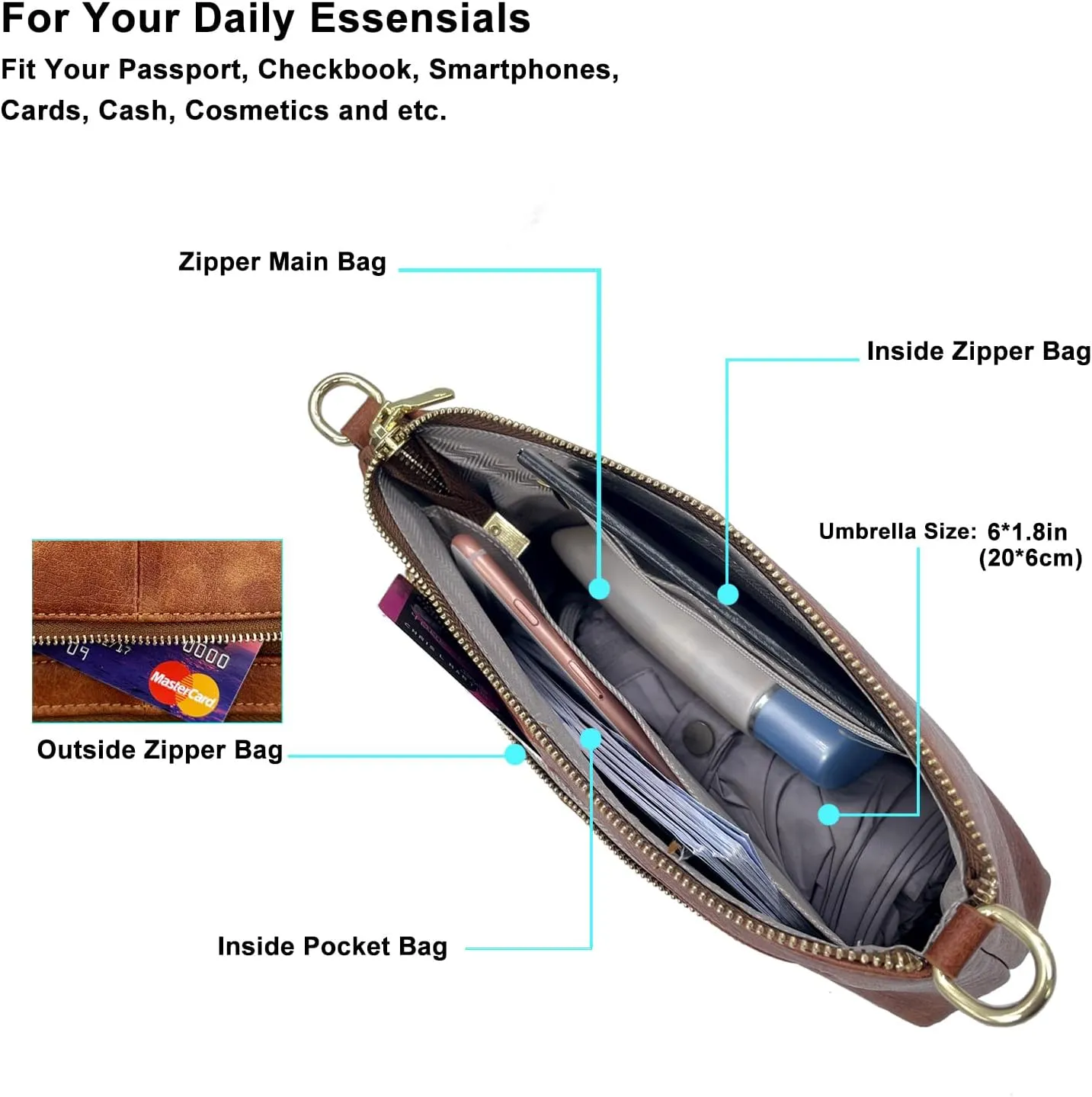 Small Crossbody Clutch Purses Bags for Women Wristlet Wallet Vegan Shoulder Handbags Guitar Strap   Leather Strap
