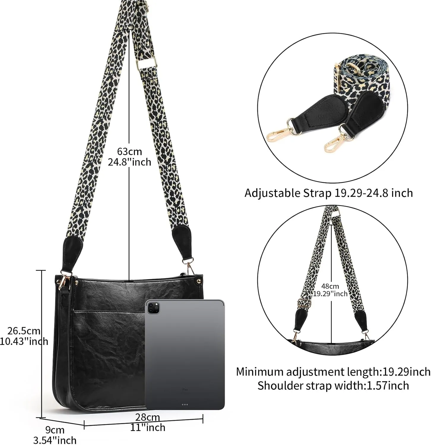 Small Crossbody Purse Leather Crossbody Bags for Women Fashion Handbag Cell Phone Crossover Shoulder Bag for Women