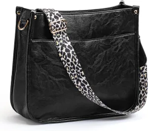 Small Crossbody Purse Leather Crossbody Bags for Women Fashion Handbag Cell Phone Crossover Shoulder Bag for Women