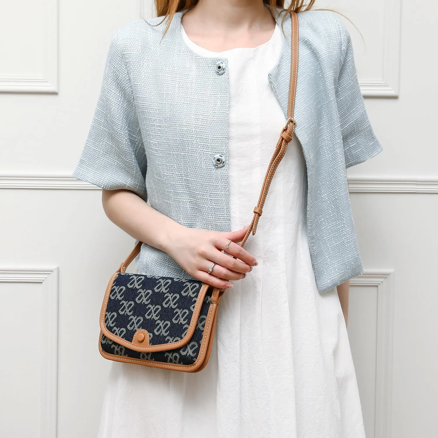 Small Jean Demi Purse Denim Crossbody Bags for Women Denim Handbag Cross Body Shoulder Bags Design for Woman