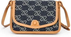 Small Jean Demi Purse Denim Crossbody Bags for Women Denim Handbag Cross Body Shoulder Bags Design for Woman