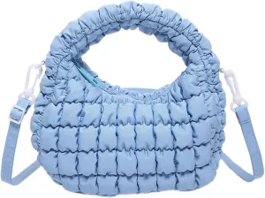 Small Puffer Quilted Shoulder Purse Women 2025 Crossbody Bag Bubble Mini Tote Bag Nylon Handbag Pad Soft Handbag