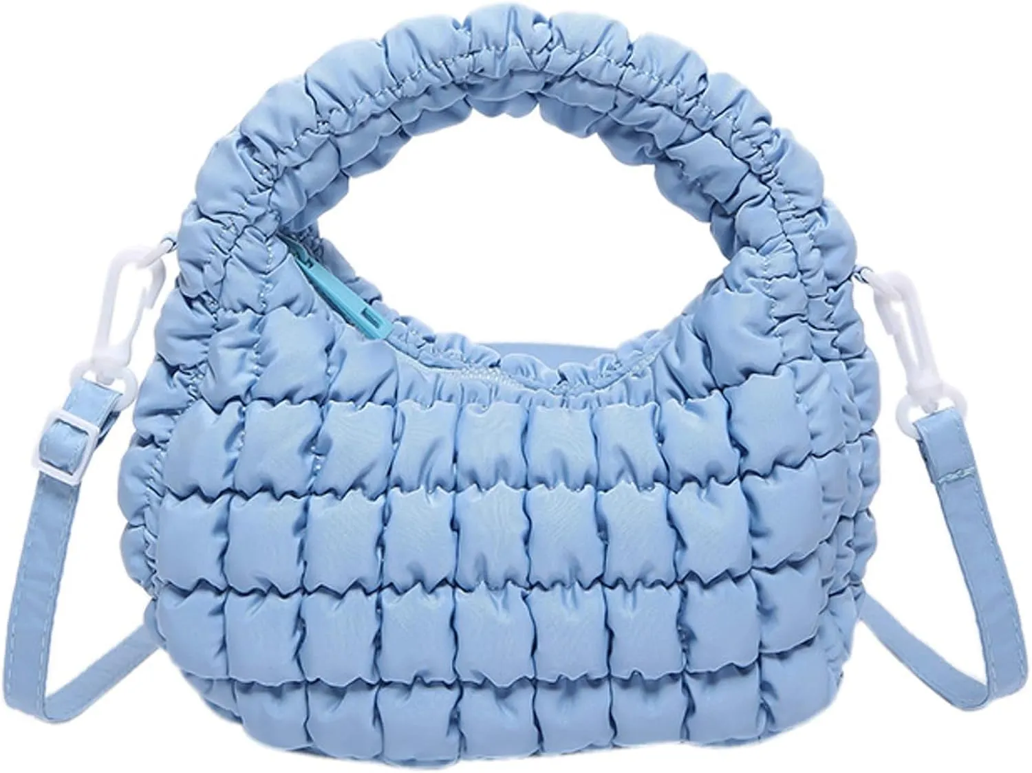 Small Puffer Quilted Shoulder Purse Women 2025 Crossbody Bag Bubble Mini Tote Bag Nylon Handbag Pad Soft Handbag