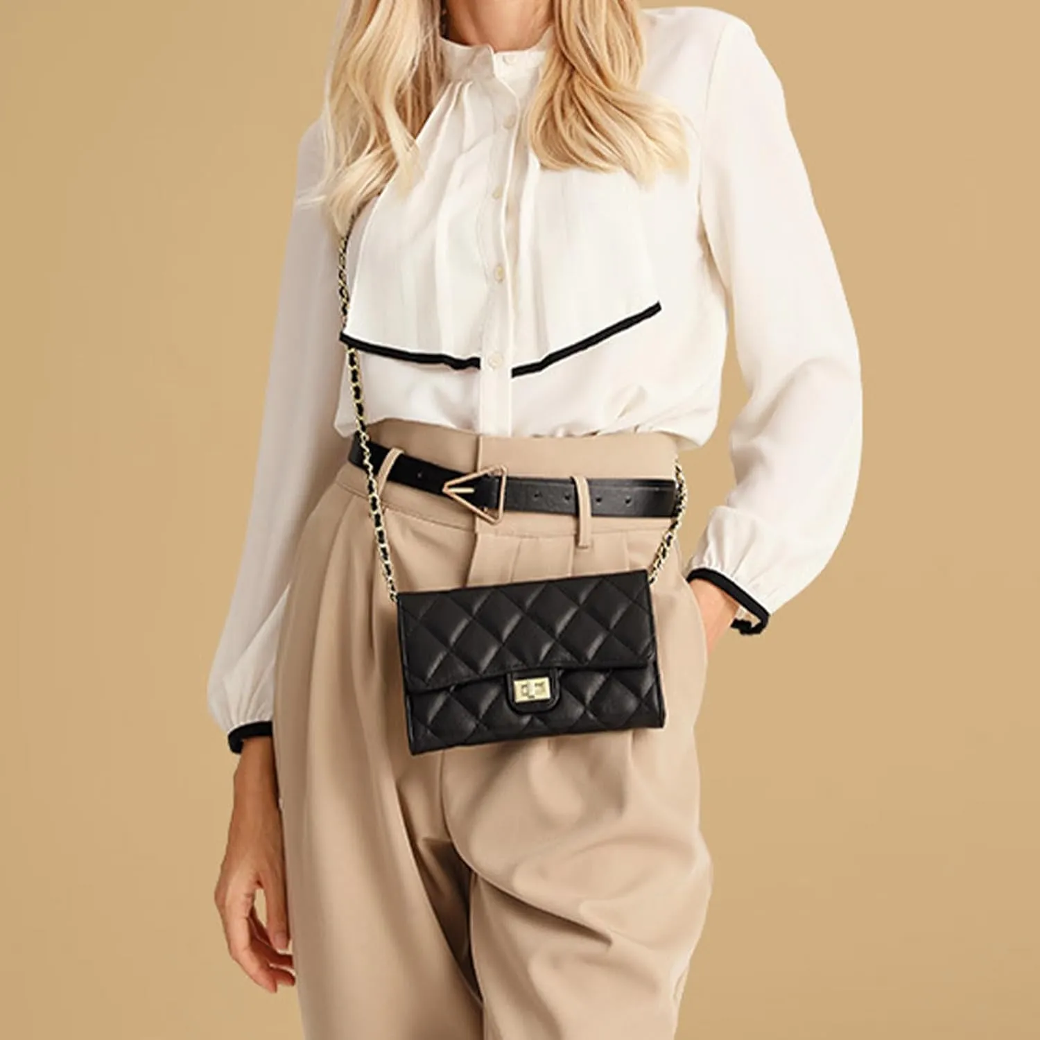 Small Purses for Women Quilted Crossbody Bags Ladies Trendy Shoulder Handbags Quilted Purses Women