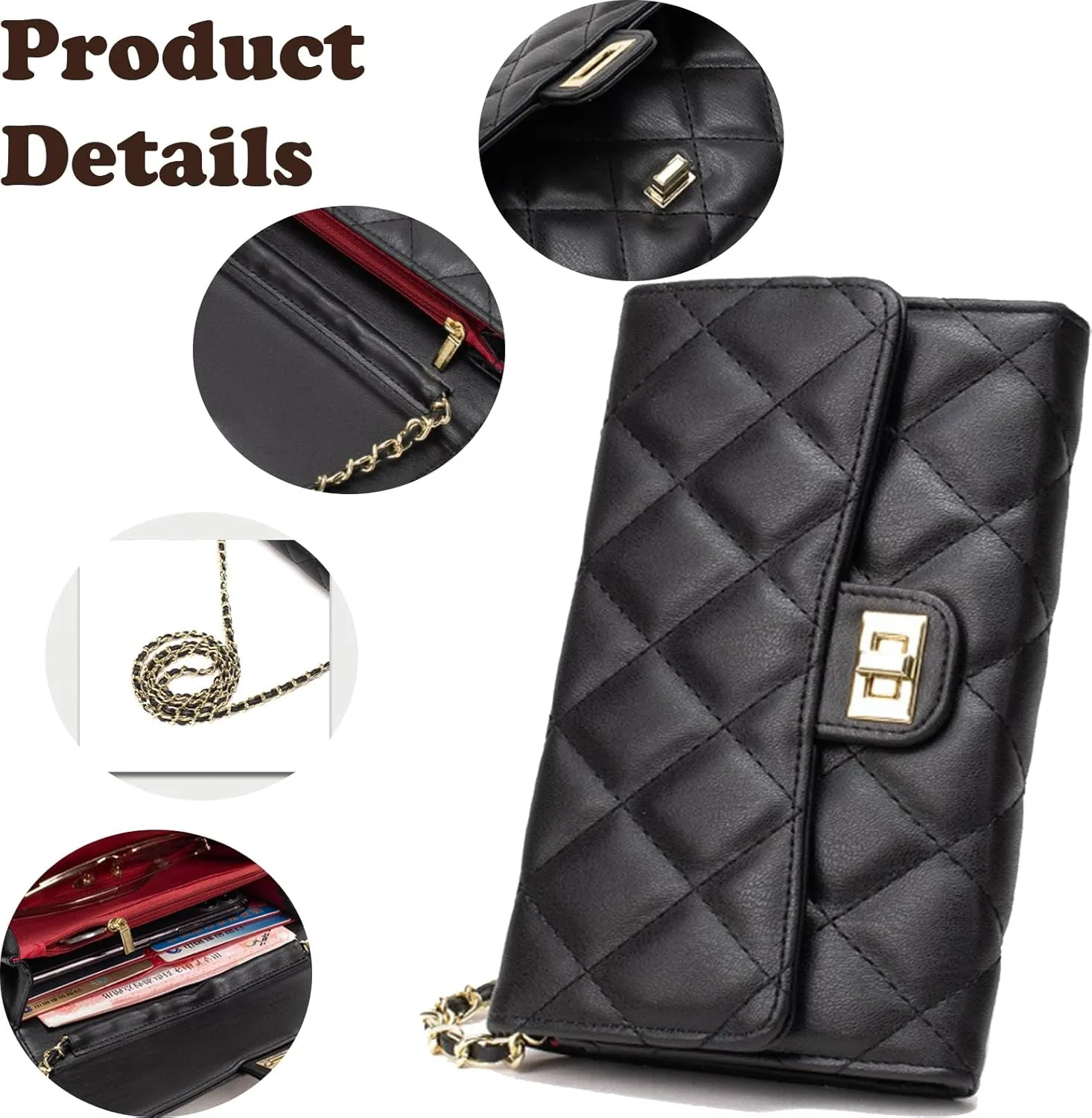 Small Purses for Women Quilted Crossbody Bags Ladies Trendy Shoulder Handbags Quilted Purses Women