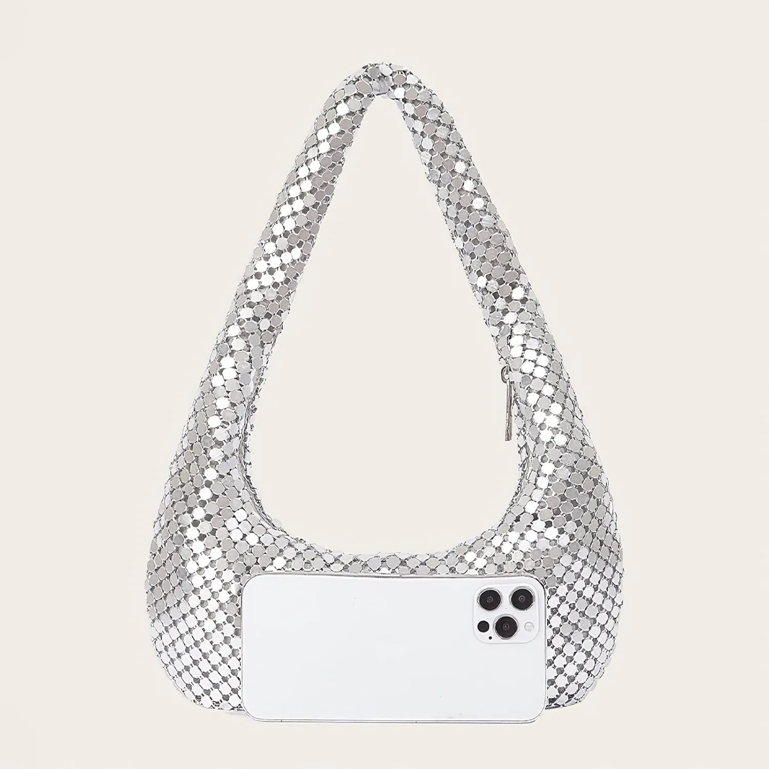 Small Sequin Purses for Women Evening Handbag Shining Dinner Party Bag Hobo Underarm Bag