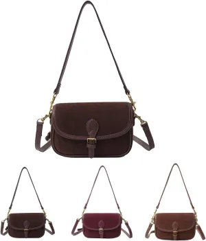 Small Suede Bags for Women Crossbody Handbags Tote Slouchy Purses Shoulder Handbag Carryall Bag 2024 Fall Purse