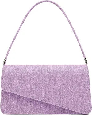 Sparkling Clutch Purse For Women Trendy Envelope Shoulder Handbag for Wedding, Party, or Evening Events