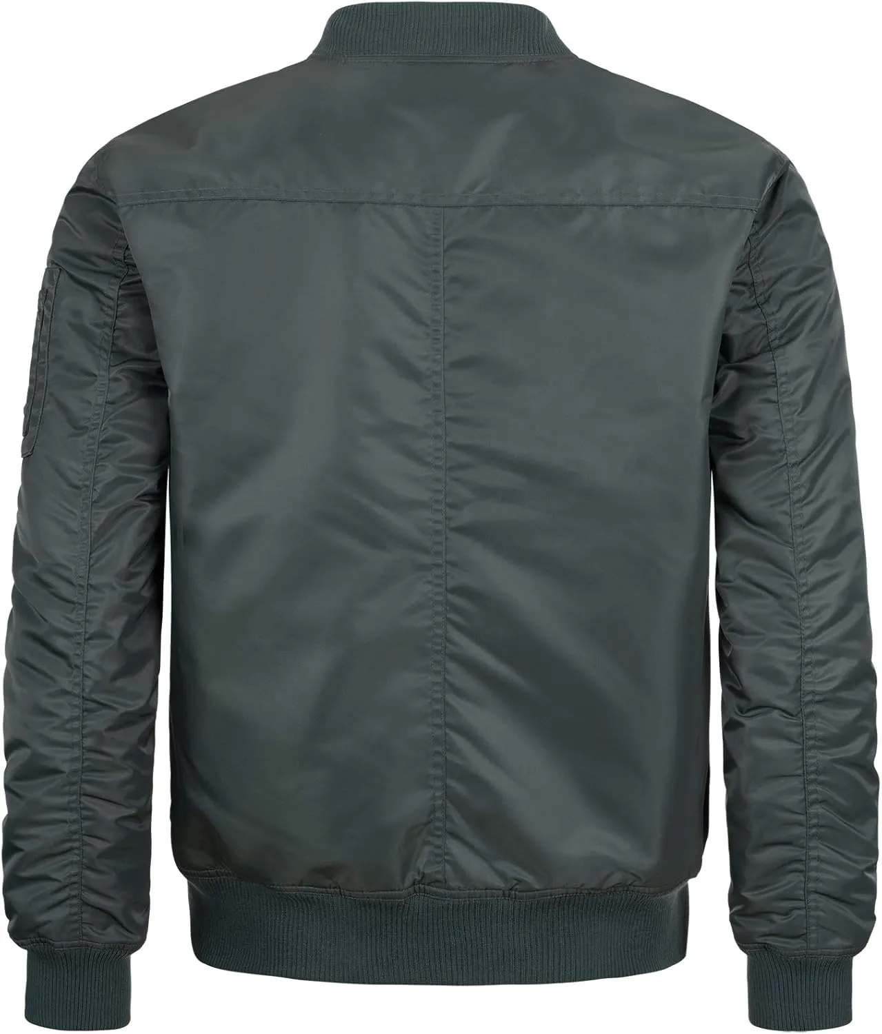 Spirit of England Lonsdale Men´s Olive Green Bomber Flight MA1 Jacket Slim-Fit