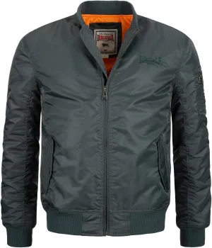 Spirit of England Lonsdale Men´s Olive Green Bomber Flight MA1 Jacket Slim-Fit