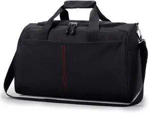 Sports Gym Bag,Travel Bag Waterproof Weekender Overnight Tote Carry On Bag with Wet Pocket & Shoes Compartment for Men Women Lightweight Adjustable Strap(Black)