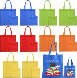 Sublimation Blank Tote Bags, 20Pack Canvas Tote Bags 16 x 15 Inch, 9 x 8 Inch Small Canvas Tote Bag Reusable Grocery Bags Shopping Cloth Bags for Heat Transfer, DIY, Mother's Day Craft, Multi Color
