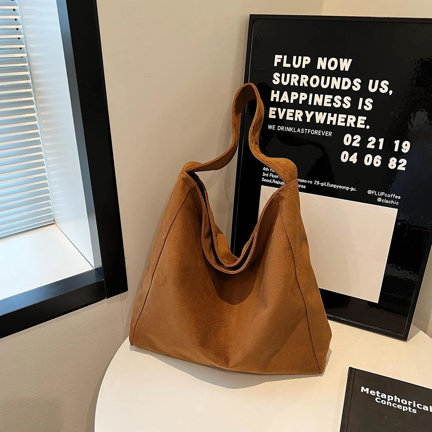 Suede Bag for Women, Suede Leather Handbags for Women, Large Capacity Suede Bag, Hobo Bag