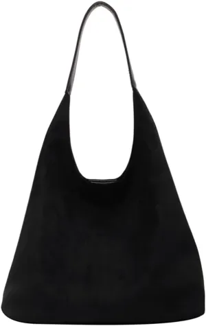Suede Hobo Bags for Women Suede Purse Slouchy Tote Bag Soft Suede Leather Shoulder Handbags Work Bags with Purse
