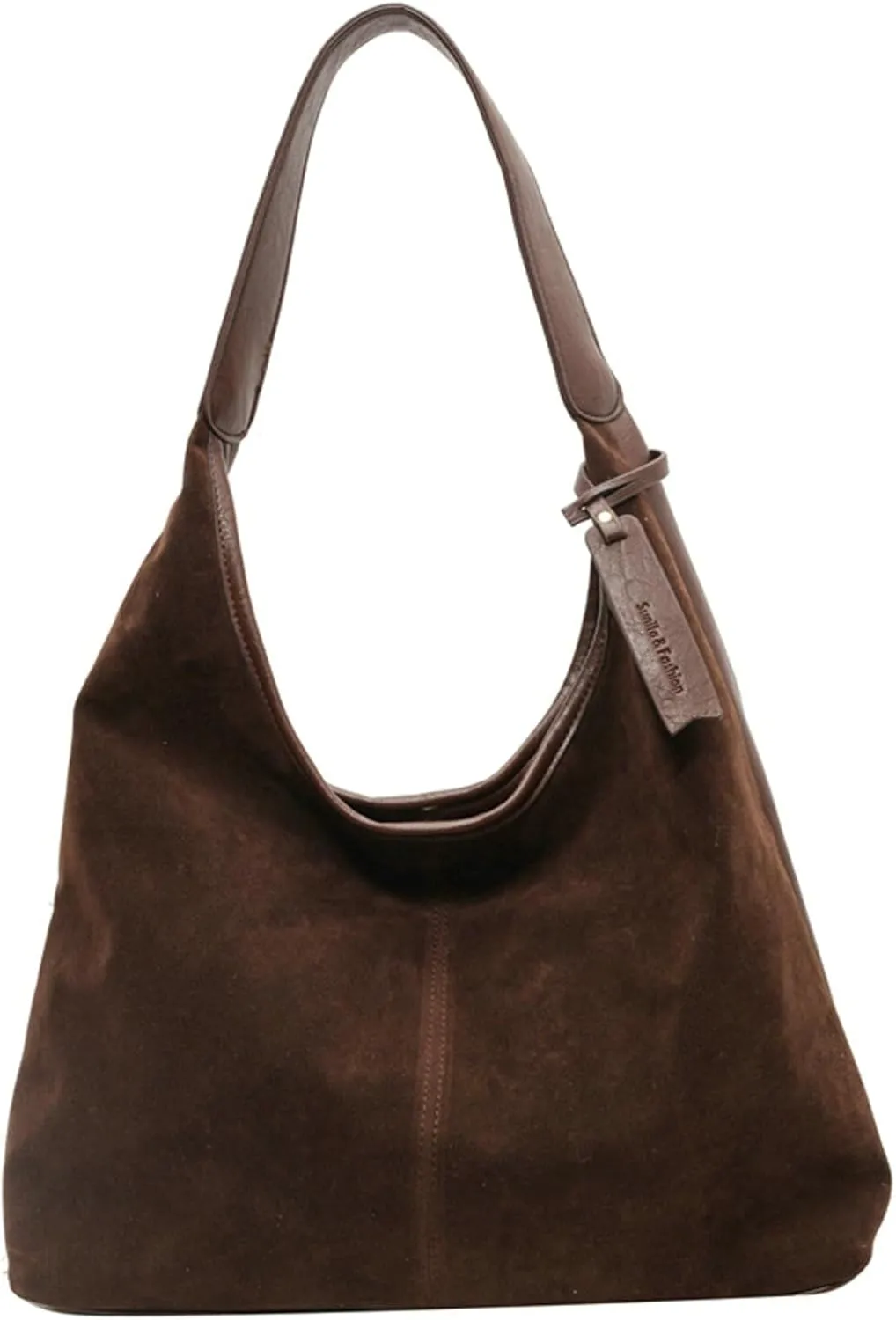 Suede Shoulder Bags for Women Tote Bag Suede Purse Bag Slouchy Bag Work Travel Brown Fall Winter Handbag 2024