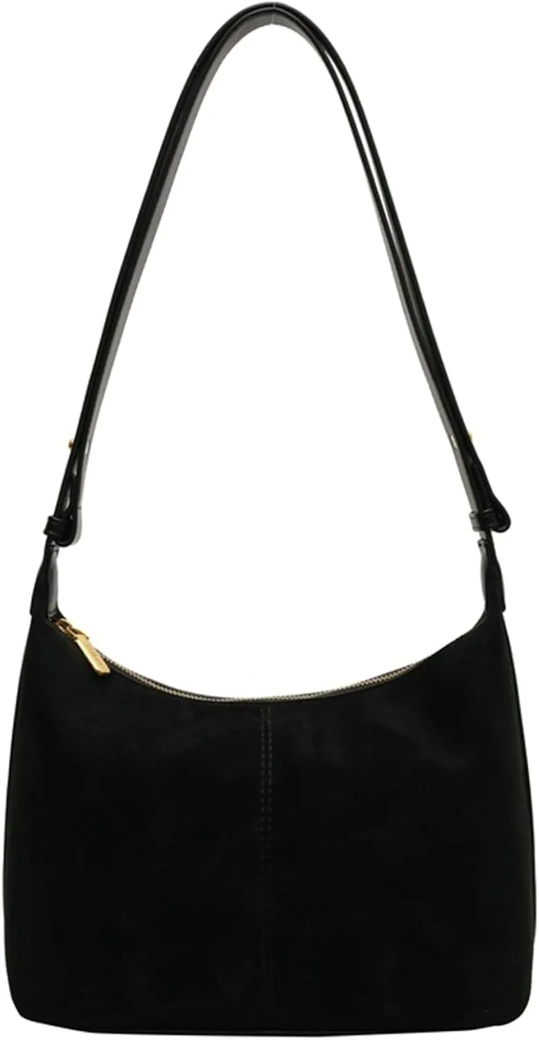 Suede Tote Bag Stylish Handbag Chic Small Crossbody Fall Purse Wallet Women Trendy 2025 Elegant Shoulder Bag